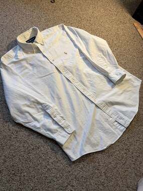 Vintage Polo Ralph Lauren Yarmouth White Oxford Shirt 100% Cotton 16-32